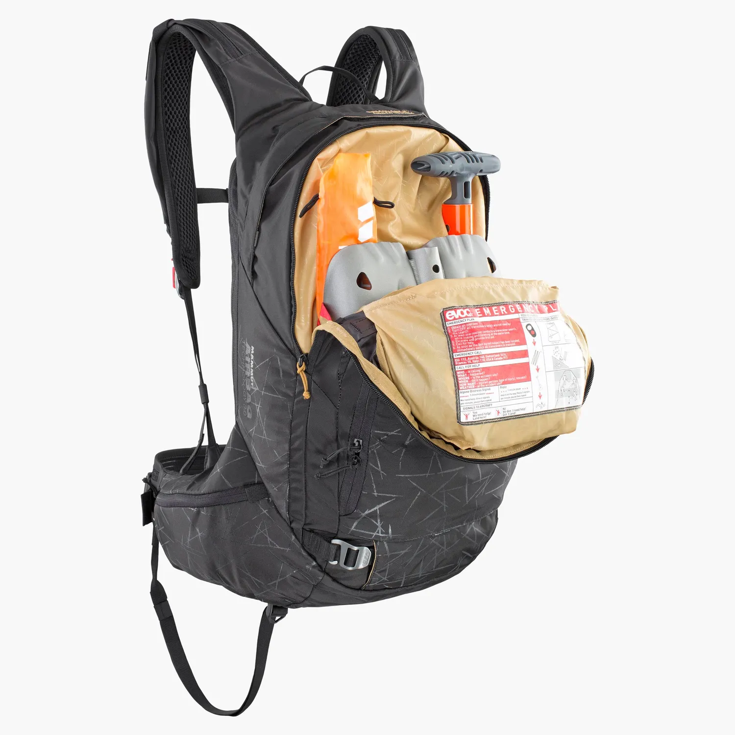 Evoc Line R.A.S. Protector 22 lavinerygsæk sort