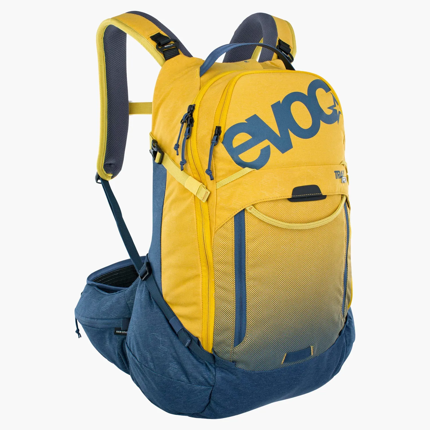 Evoc Trail Pro 26 rygsæk stone-carbon grey protektor