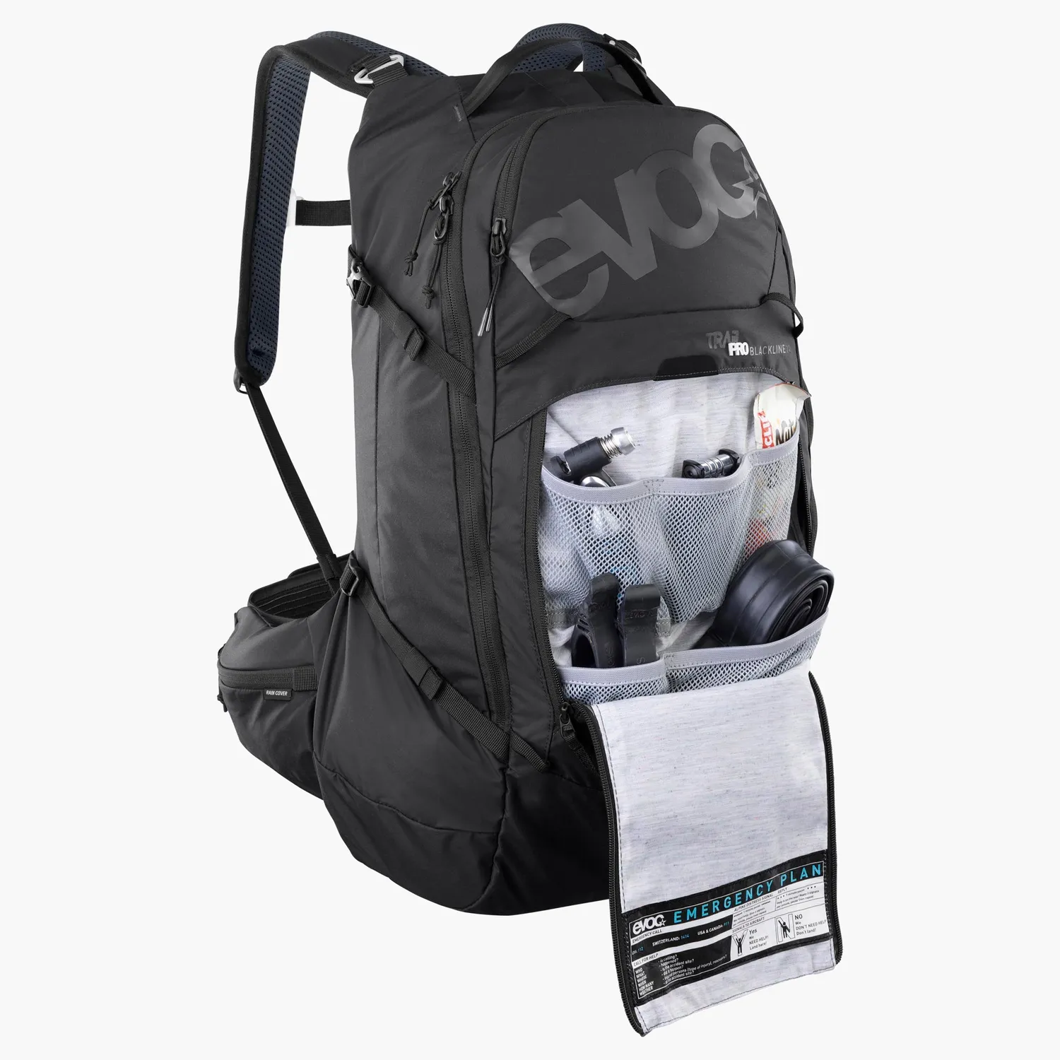 Evoc Trail Pro Blackline 26 rygsæk sort 26 l protektor