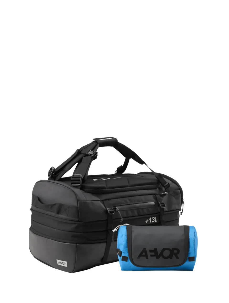 Aevor Duffel Pack rejsetaske 47-60 liter + toilettaske