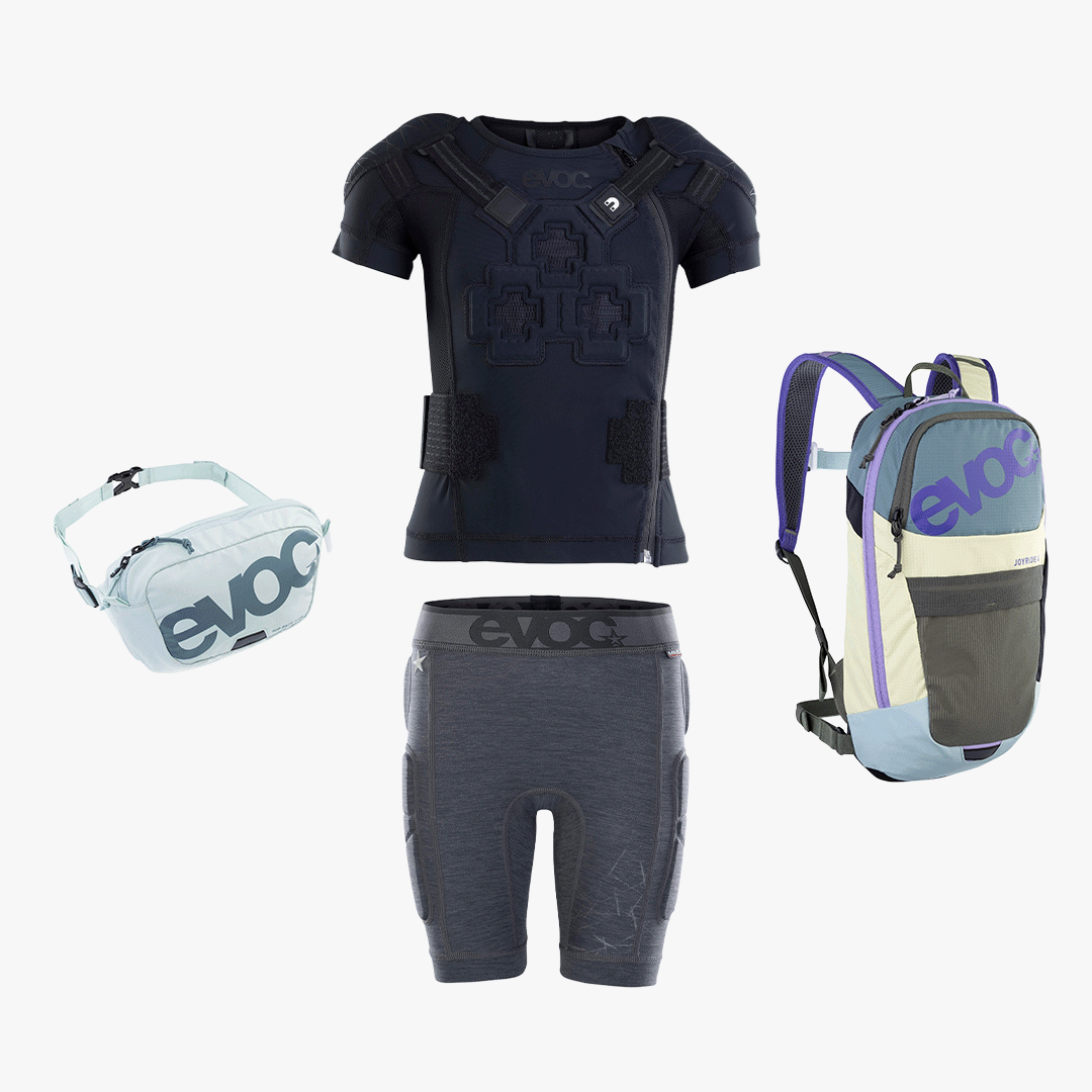 Evoc Kids Protection Bundle beskyttelsessæt med rygbeskyttelse