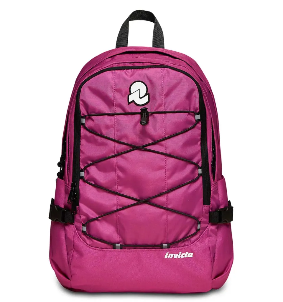 Invicta Act Smart rygsæk Festival Fuchsia med pc-lomme
