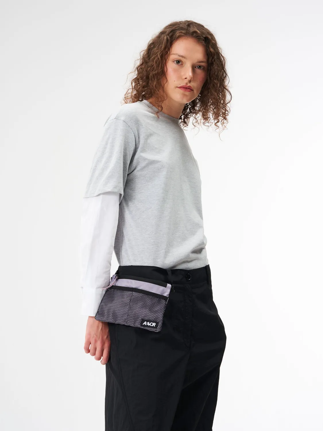 Aevor Chest Pouch brysttaske Ripstop Lavender let