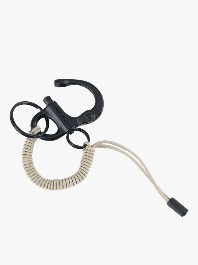 côte&ciel LetGo Greige Black nøglering elastisk
