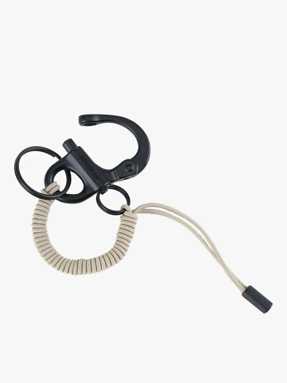 côte&ciel LetGo Greige Black nøglering elastisk