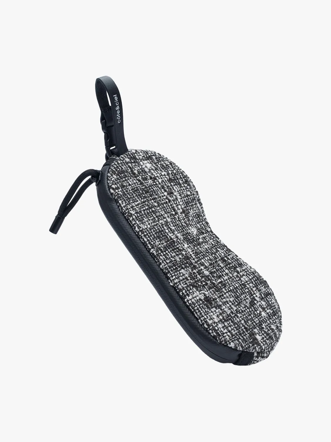 côte&ciel Eyewear Pouch Tweed brilleetui sort-creme