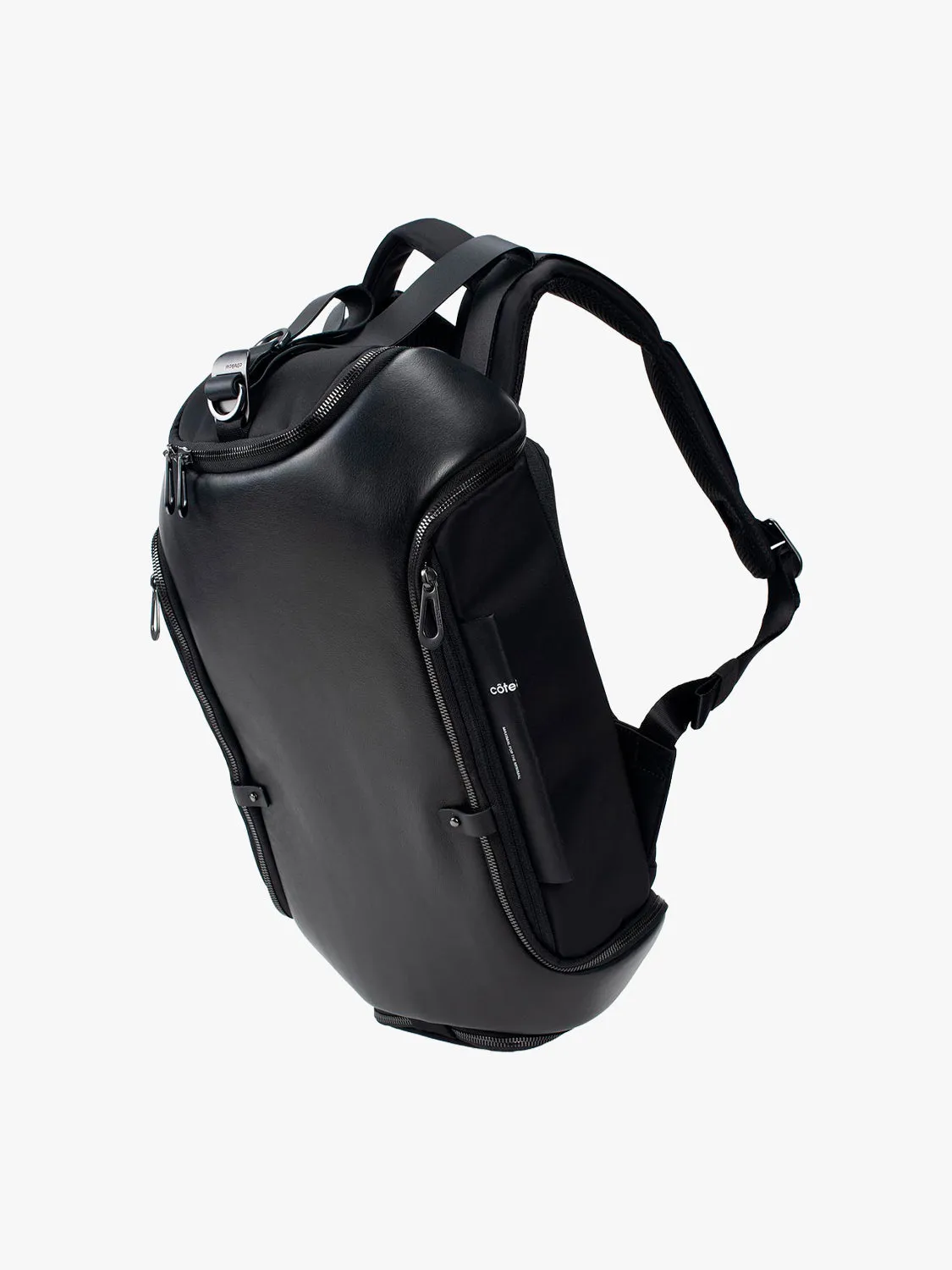 côte&ciel Avon læder rygsæk sort 12L