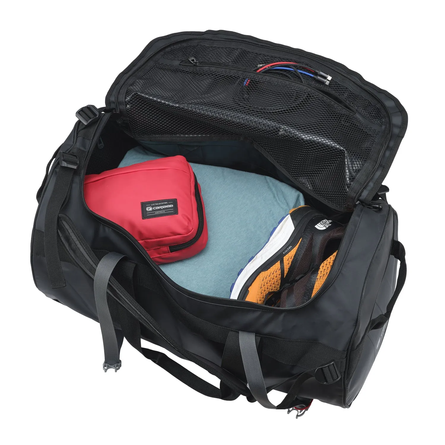 Caribee Kokoda 65L duffeltaske sort vandafvisende