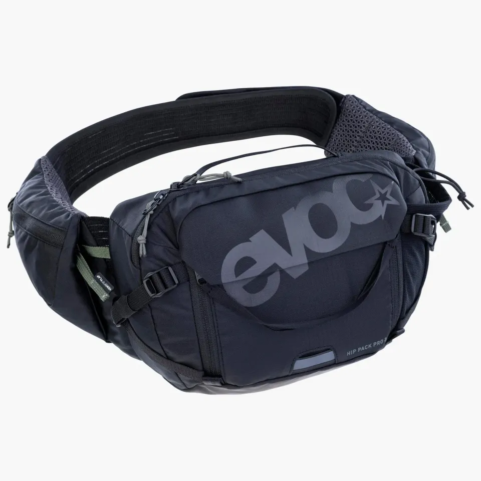 Evoc Hip Pack Pro 3 hoftetaske black 3L inkl. drikkeblære