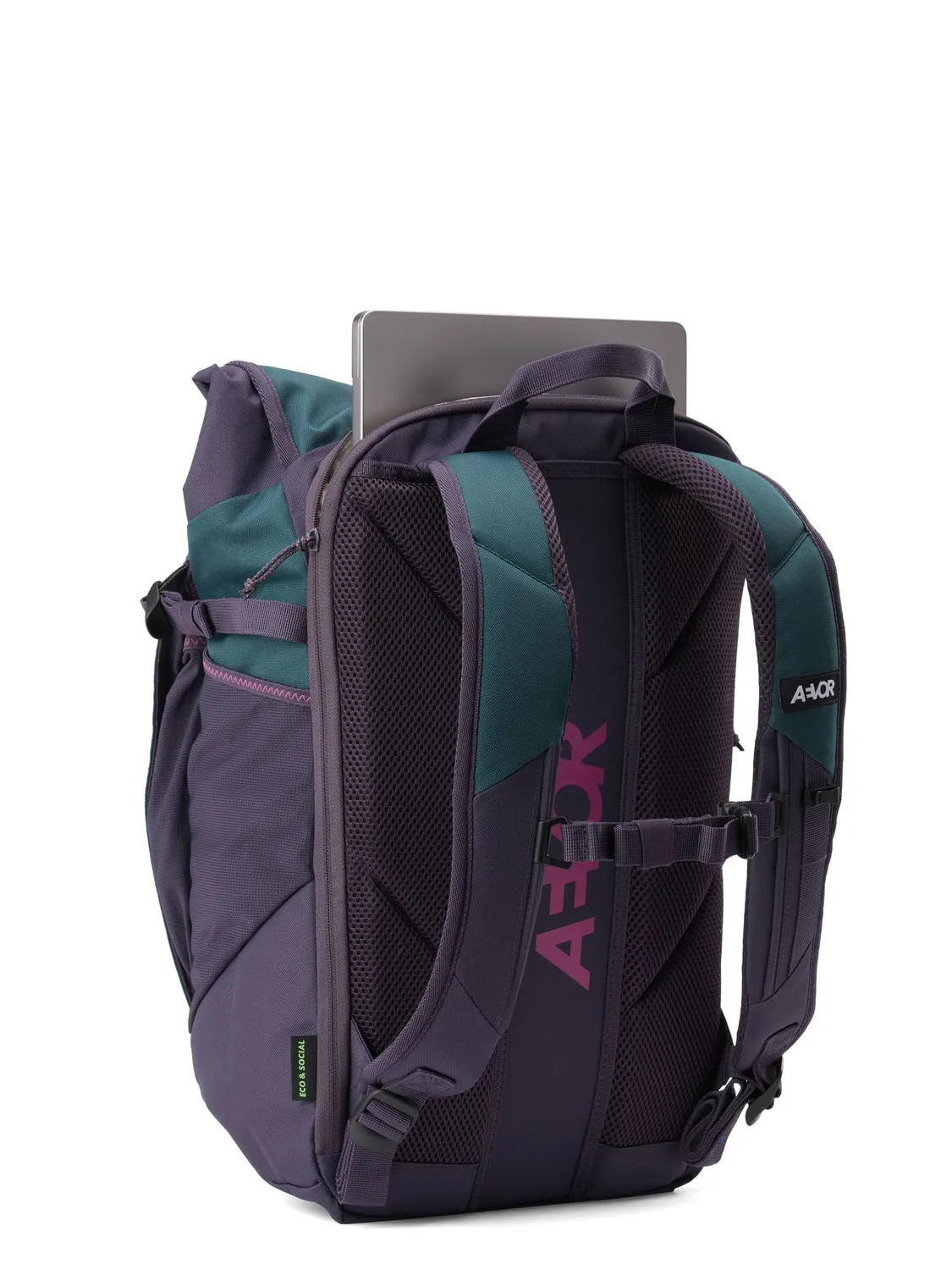 Aevor Roll Pack 2.0 rygsæk vintage teal 15"