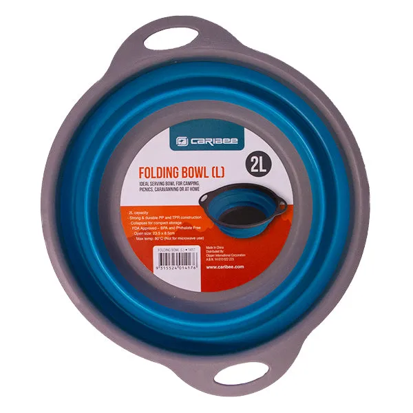 Caribee Collapsible 2L foldeskål 2 liter flad