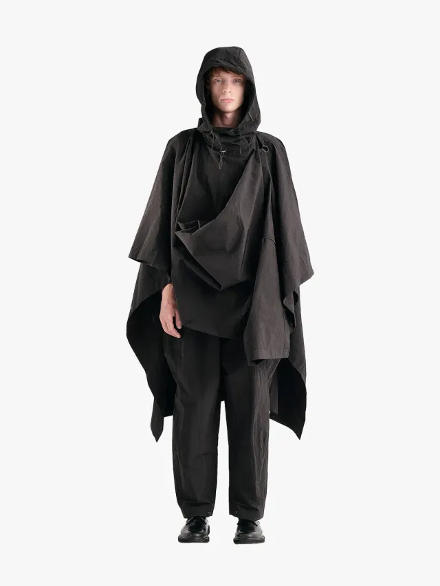 côte&ciel Vertex poncho sort polyamid one size