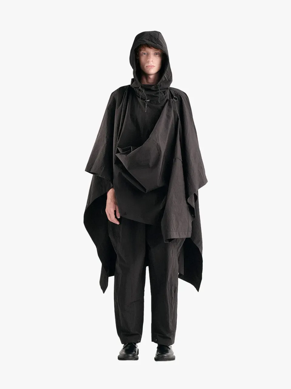 côte&ciel Vertex poncho sort polyamid one size