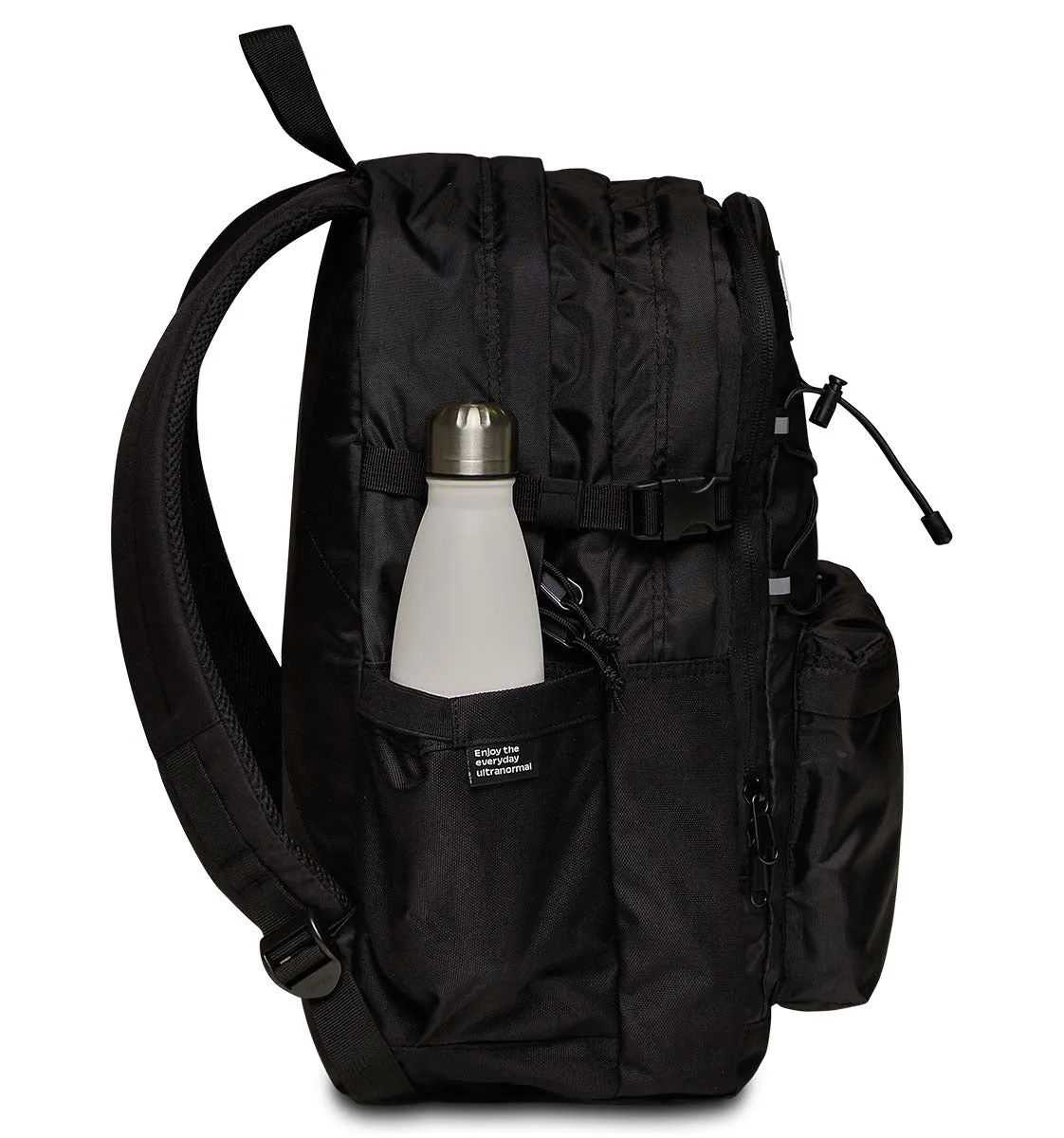 Invicta Blow Up Plain rygsæk Jet Black med pc-lomme