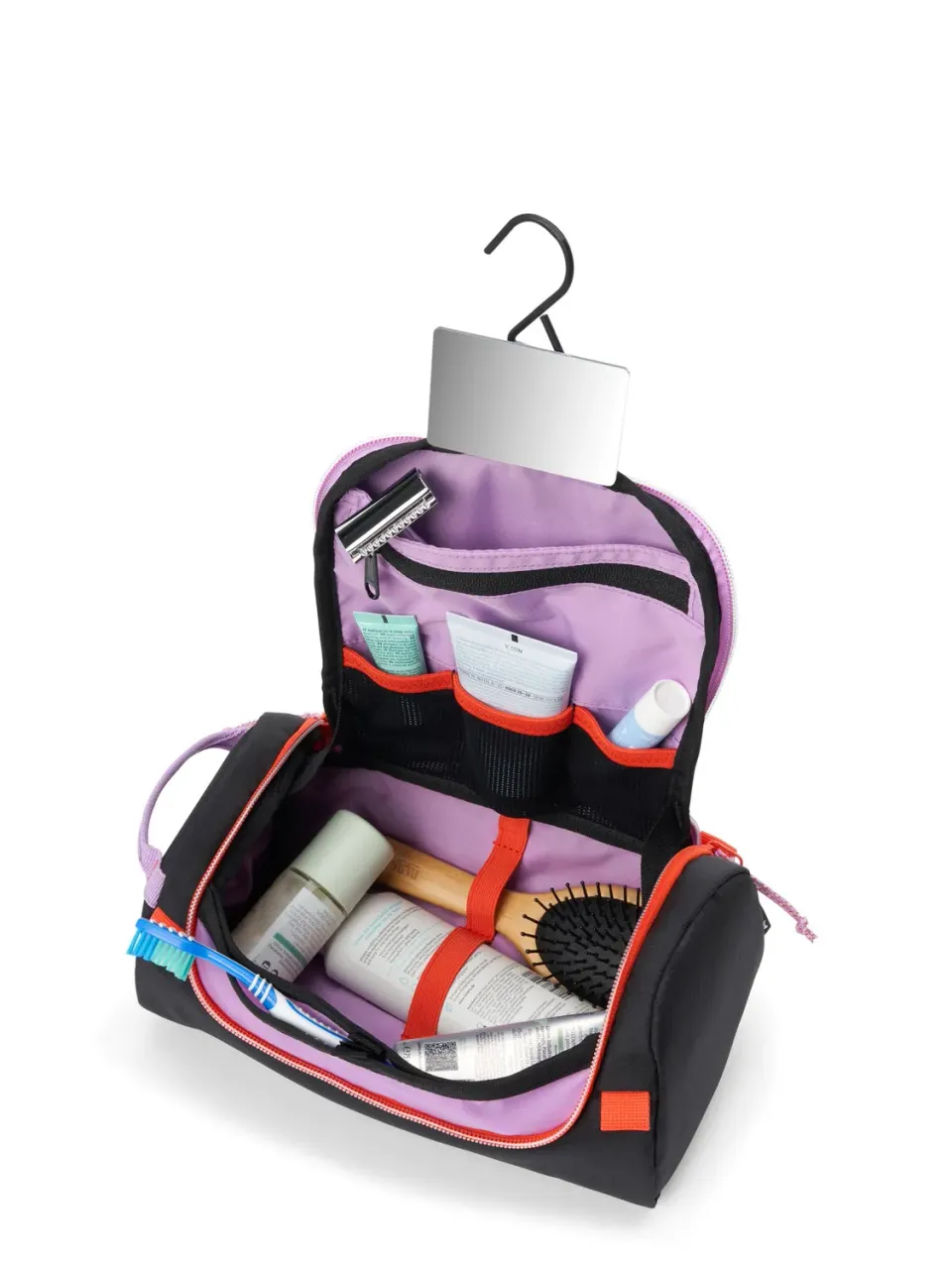 Aevor Wash Pack Proof Dual Dip Violet Rush toilettaske med spejl