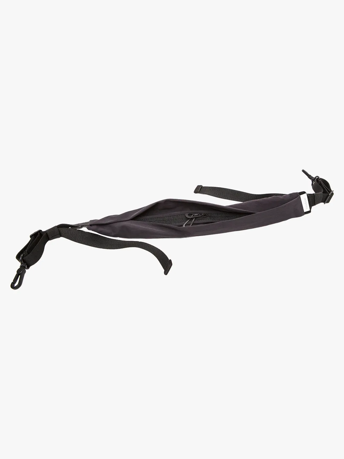 côte&ciel Adda Smooth Black skuldertaske sort nylon