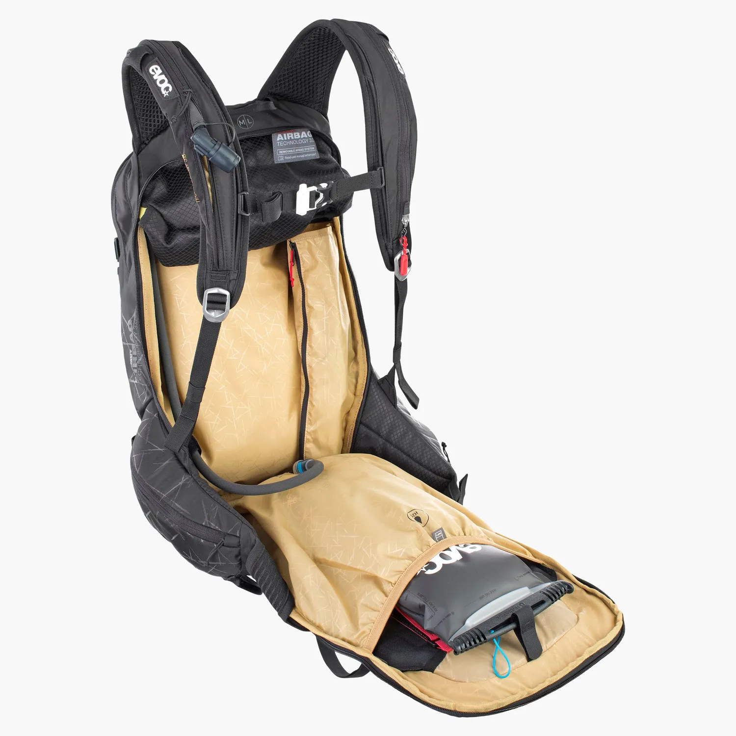 Evoc Line R.A.S. Protector 22 lavinerygsæk sort