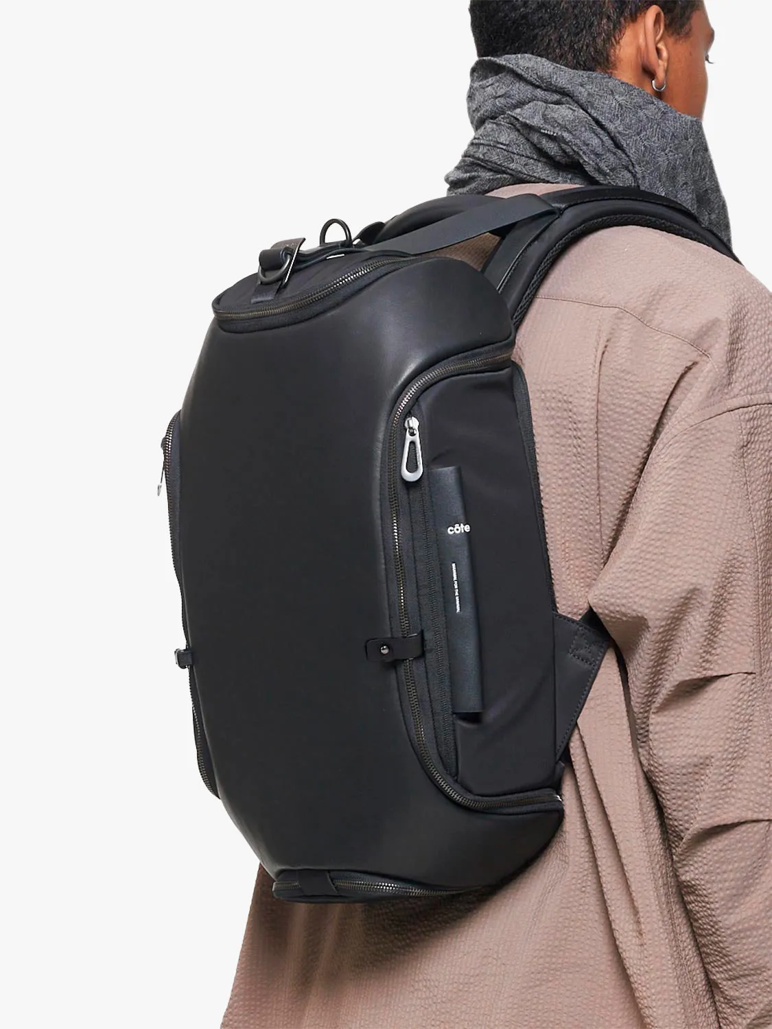 côte&ciel Avon læder rygsæk sort 12L