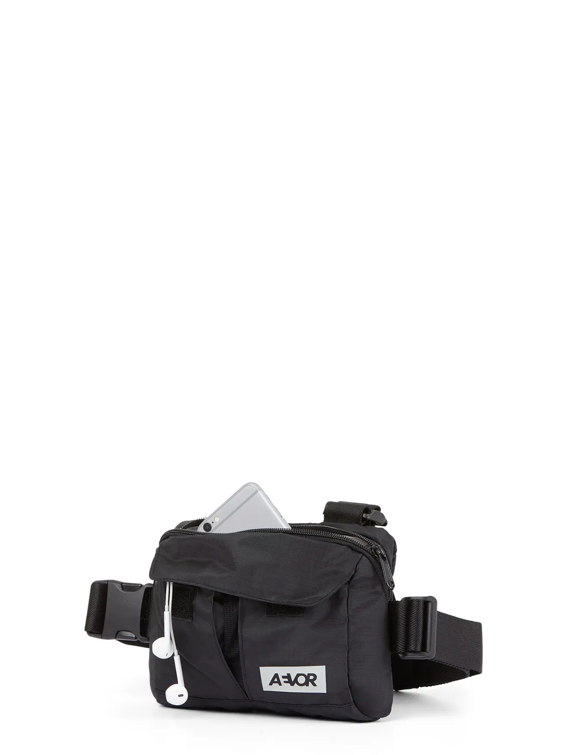 Aevor Front Pack brysttaske sort ripstop