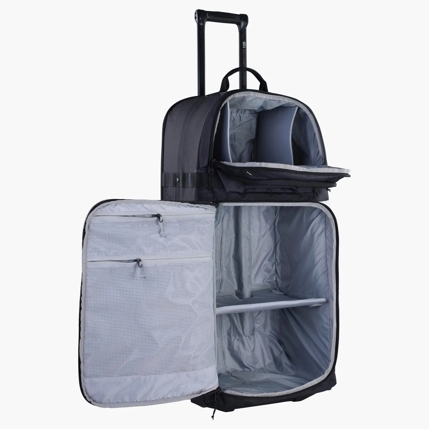 Evoc World Traveller 125 kuffert black med garderobeopdeling