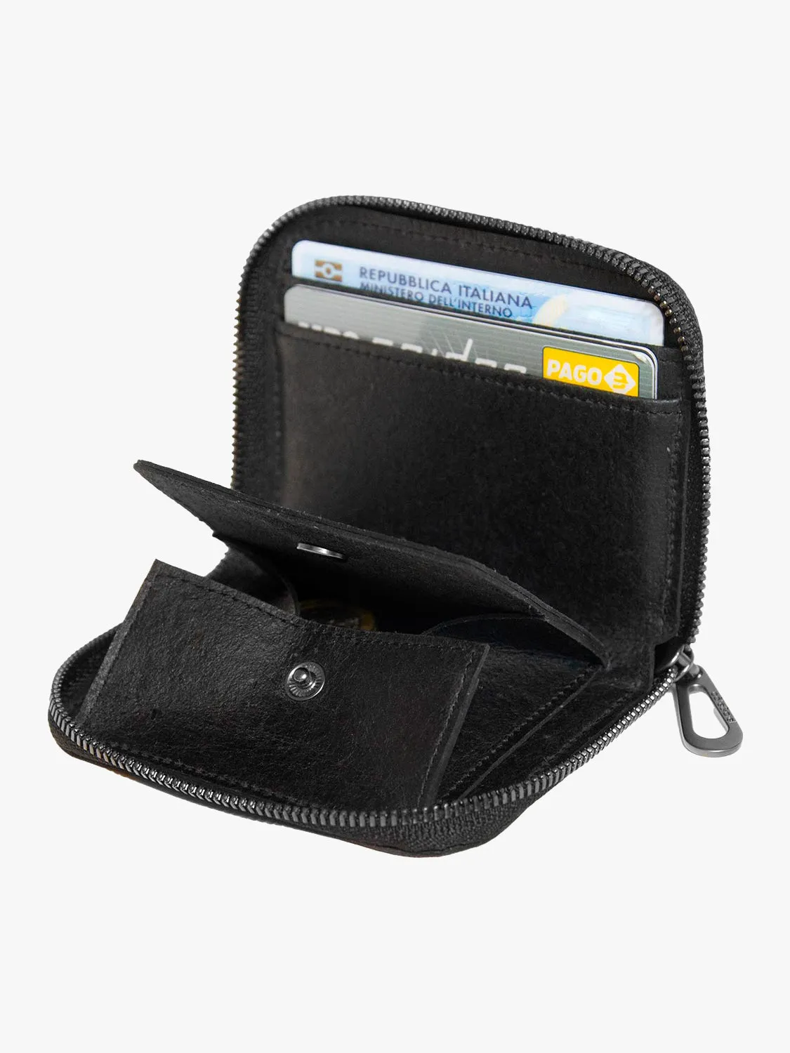 côte&ciel Zippered Wallet M pung sort passtørrelse