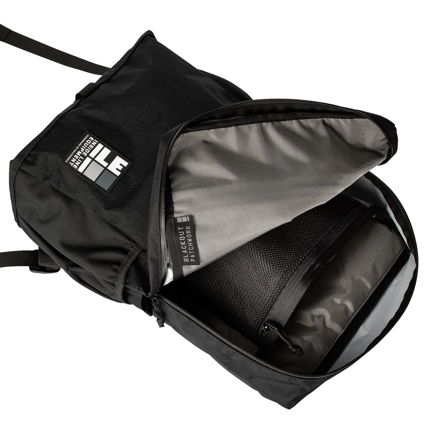 Inside Line Equipment Radius Blackout Patchwork rygsæk 21L laptop