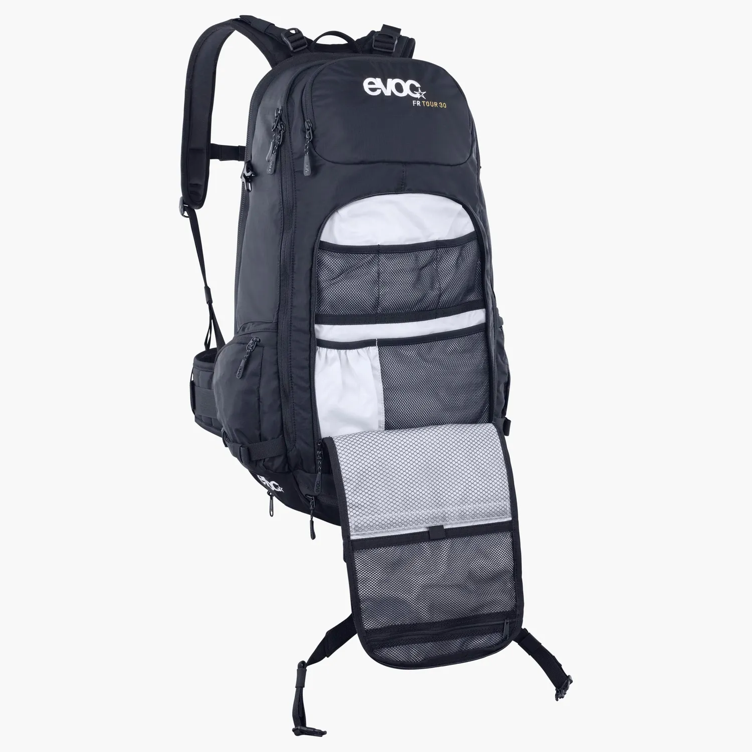 Evoc FR Tour 30 rygsæk sort 30 liter rygskjold