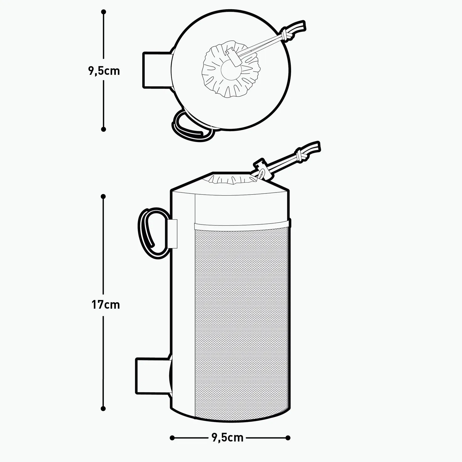 Evoc Food Pouch styrveske sort vandflaske