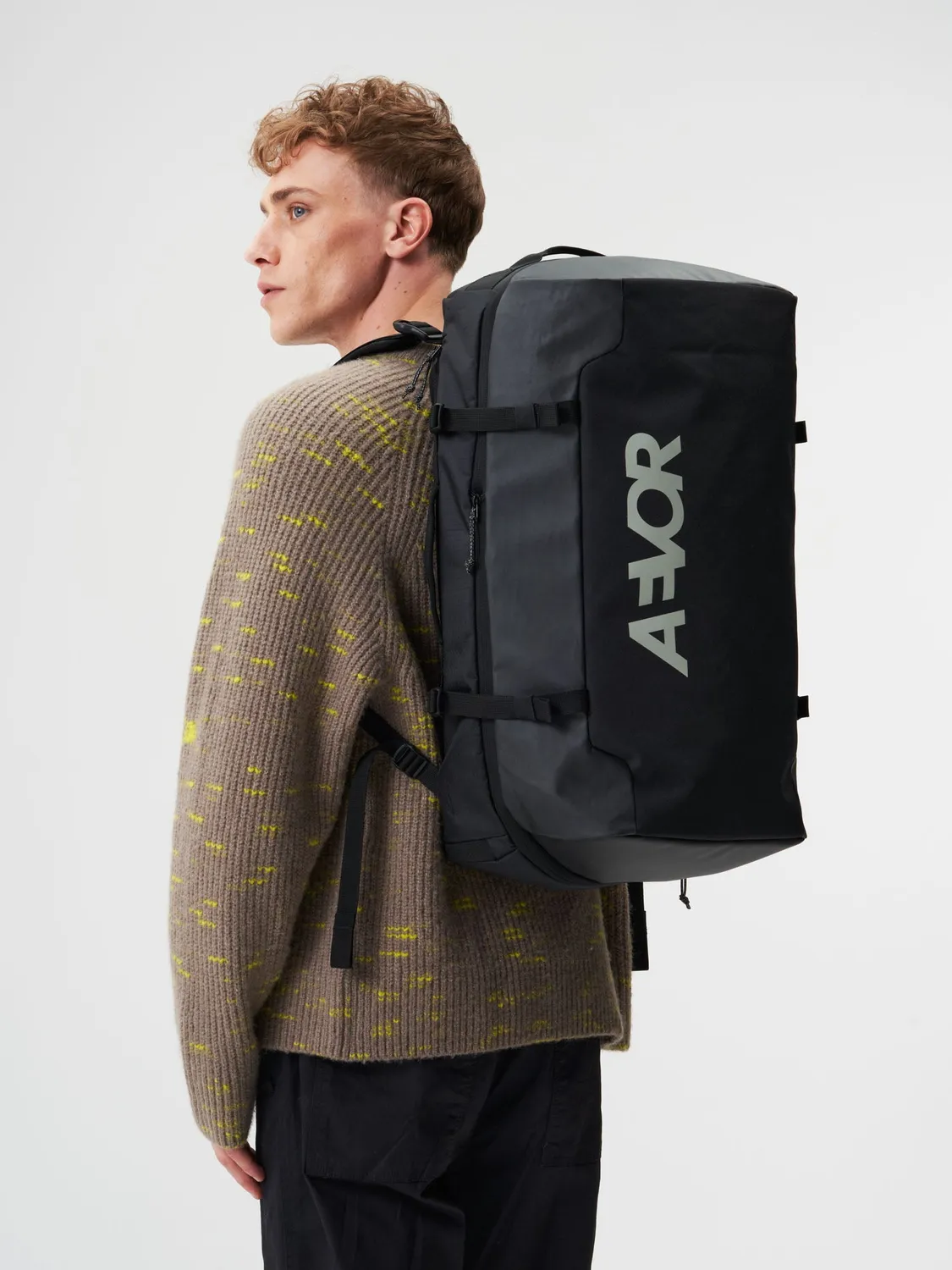 Aevor Duffel Pack rygsæk Proof Black 47-60 liter