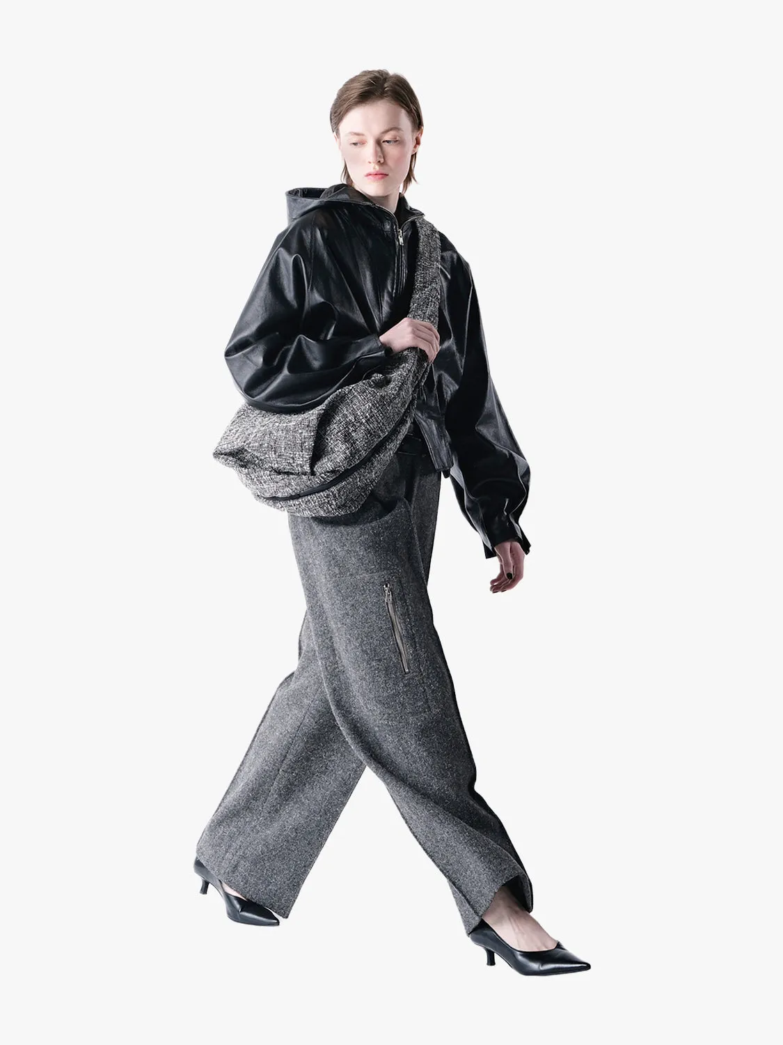 côte&ciel Hyco S skuldertaske tweed 17L