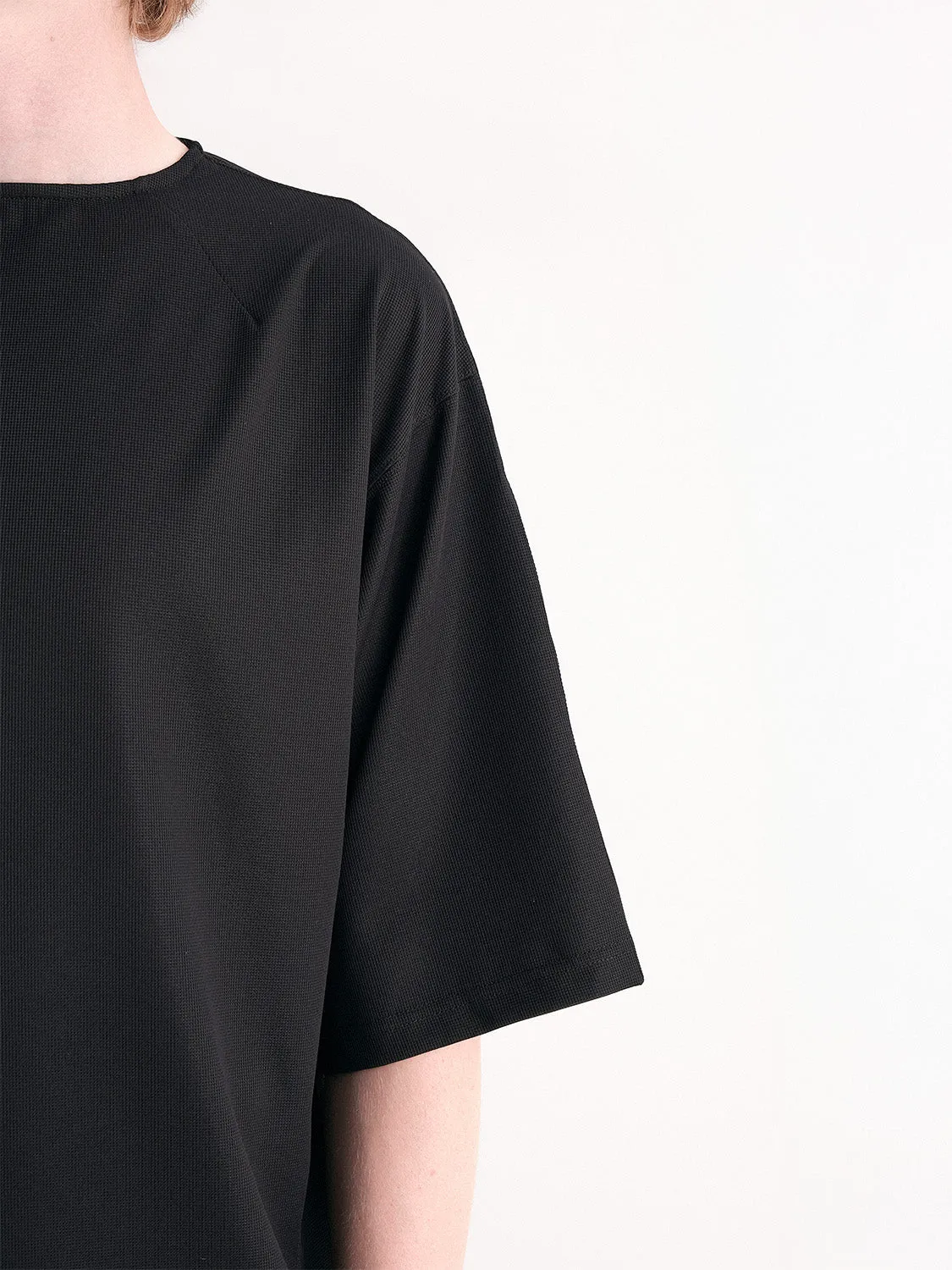 côte&ciel Radius t-shirt sort hurtigtørrende