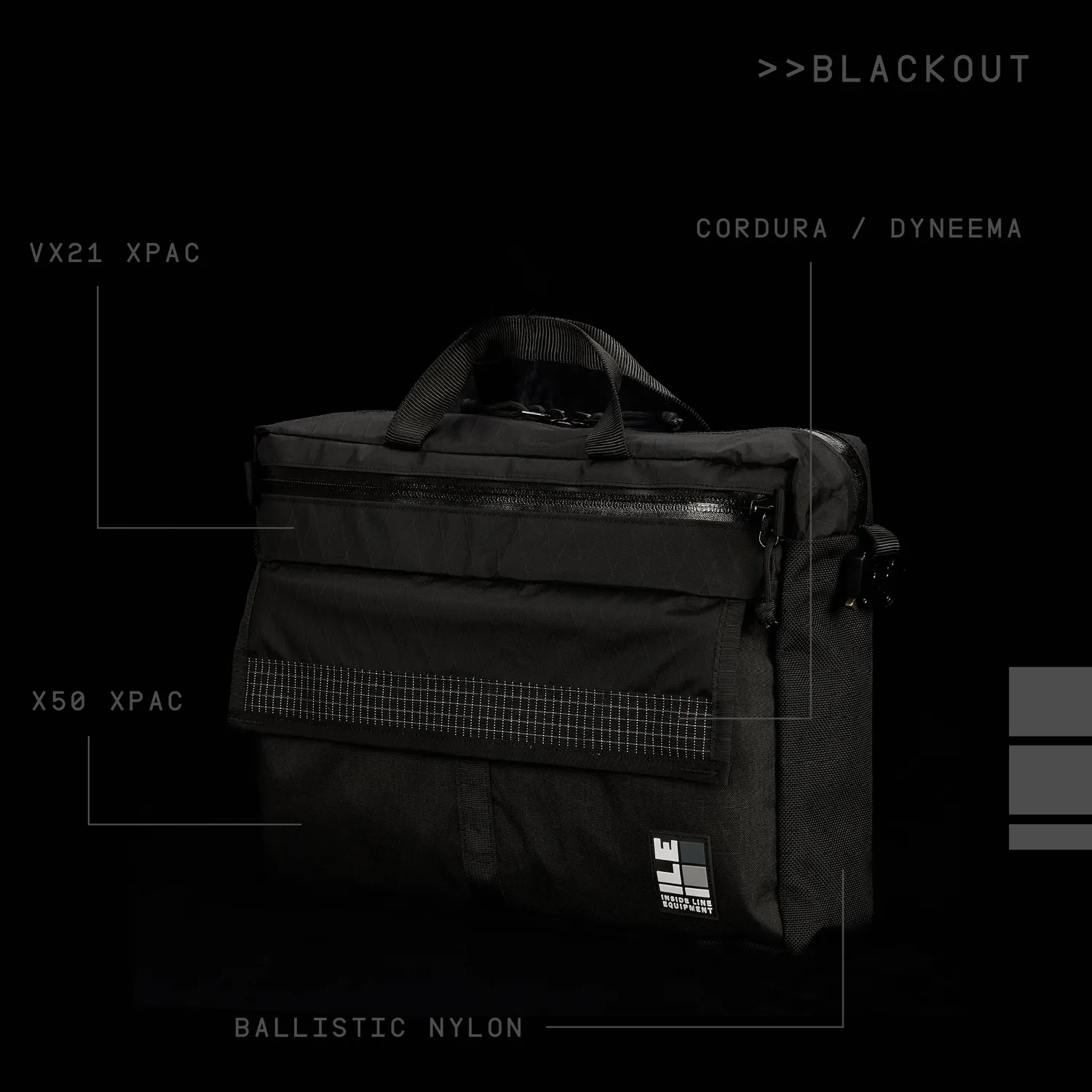 Inside Line Equipment Laptop Bag computertaske BLACKOUT robust