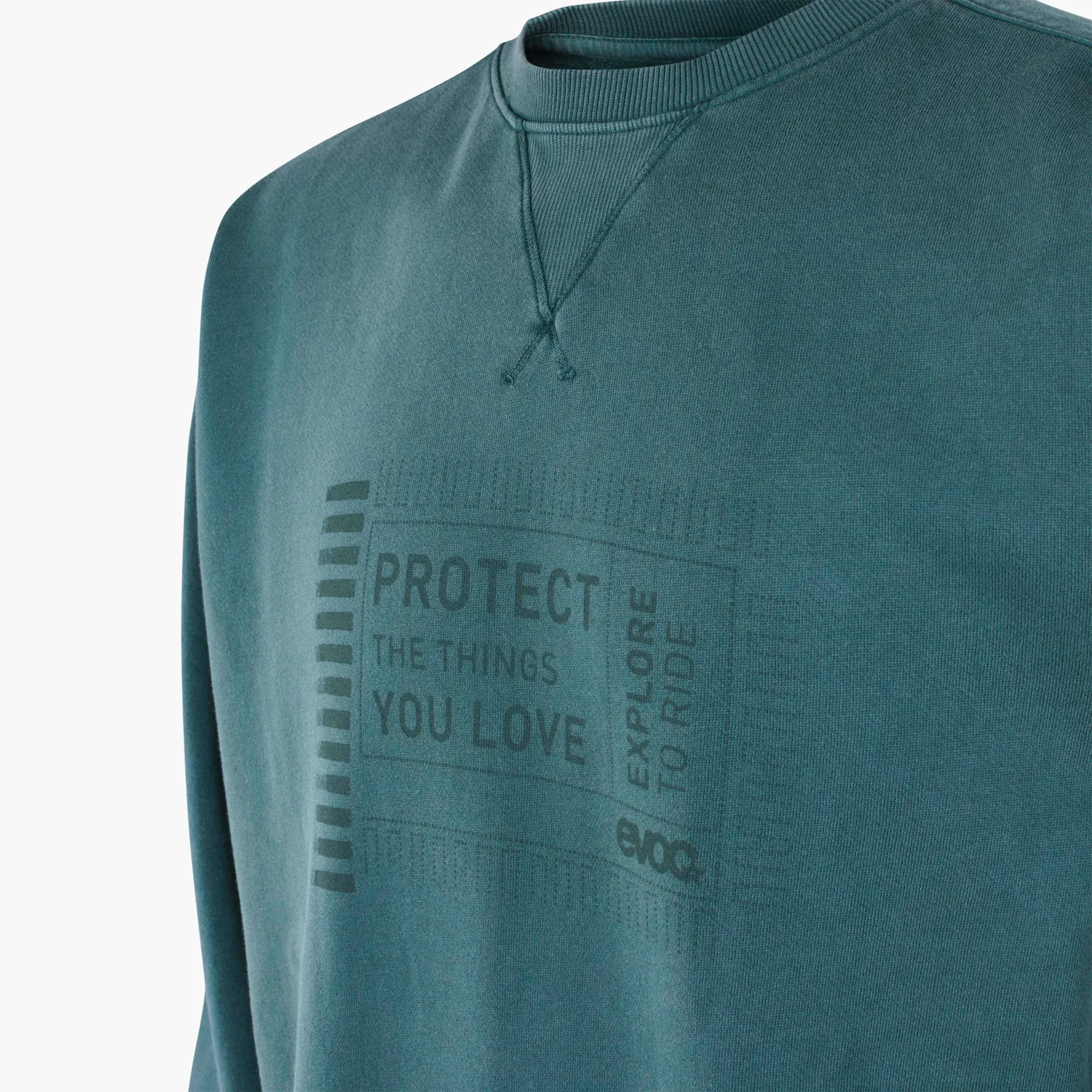 Evoc Crew Neck sweatshirt bottle green økologisk bomuld