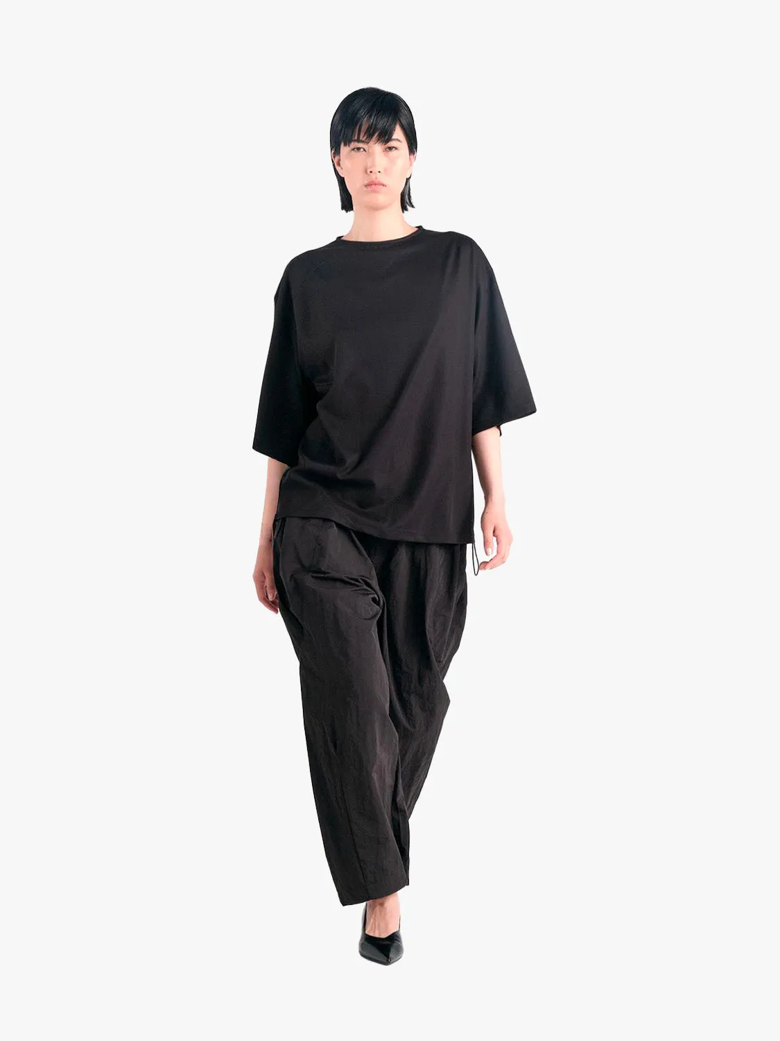 côte&ciel Radius T-Shirt sort basislag nylon