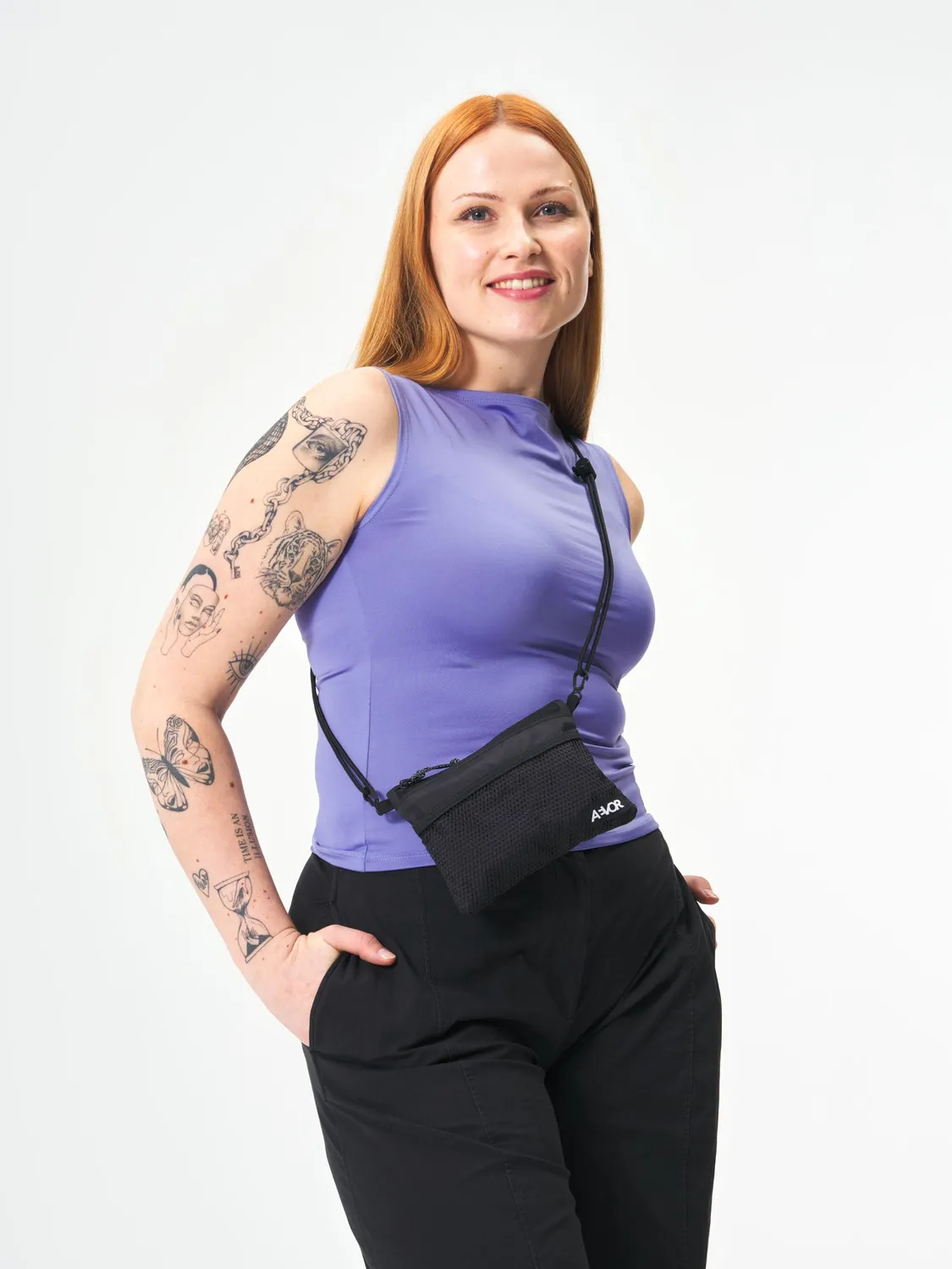 Aevor Chest Pouch brysttaske ripstop black