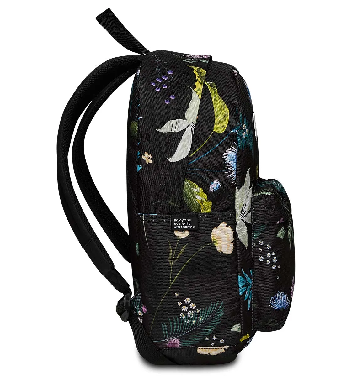 Invicta Carlson Fantasy rygsæk Black Flowers 24 liter