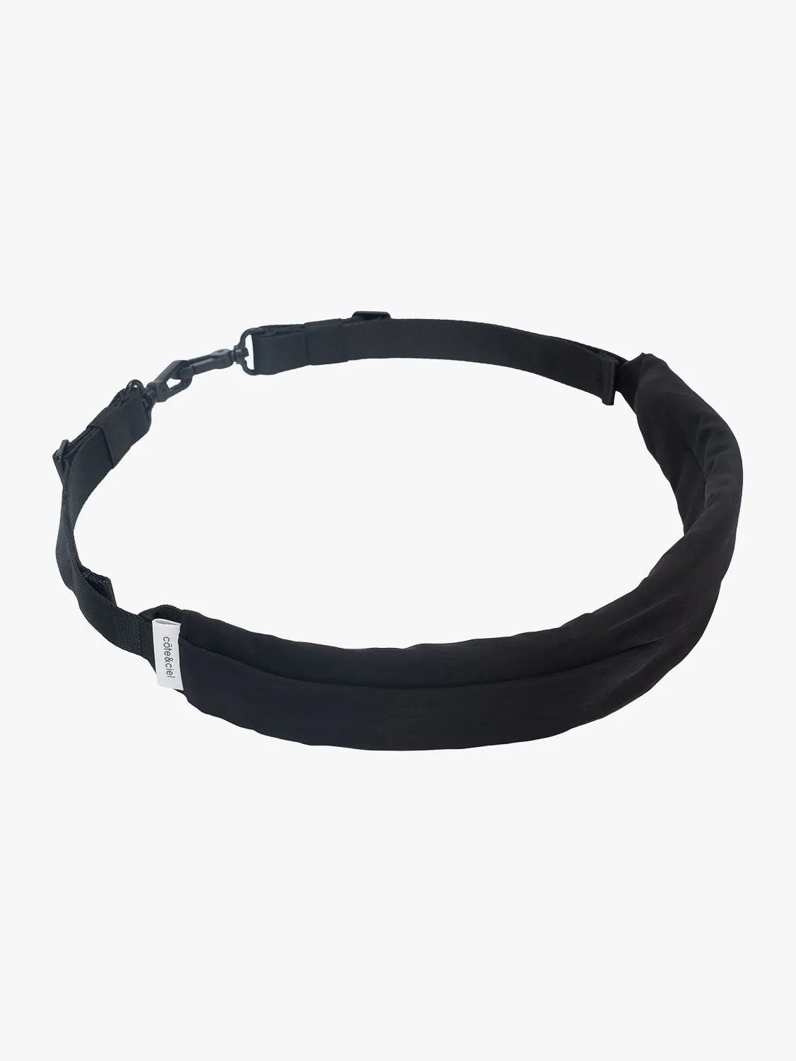 côte&ciel Adda Smooth Black skuldertaske sort nylon