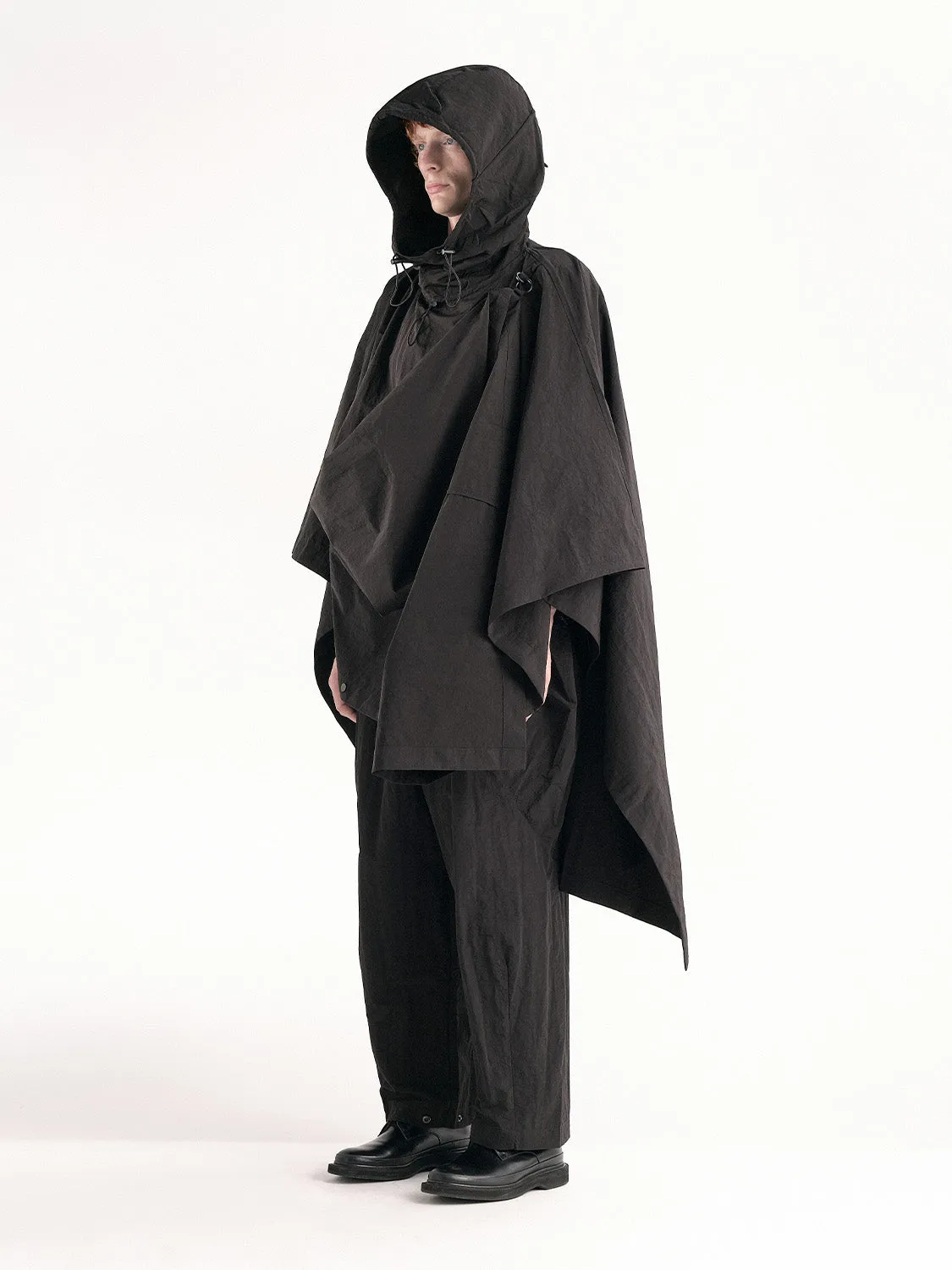 côte&ciel Vertex poncho sort polyamid one size