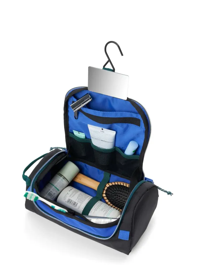 Aevor Wash Pack Proof Dual Dip Aqua Drift toilettaske med spejl