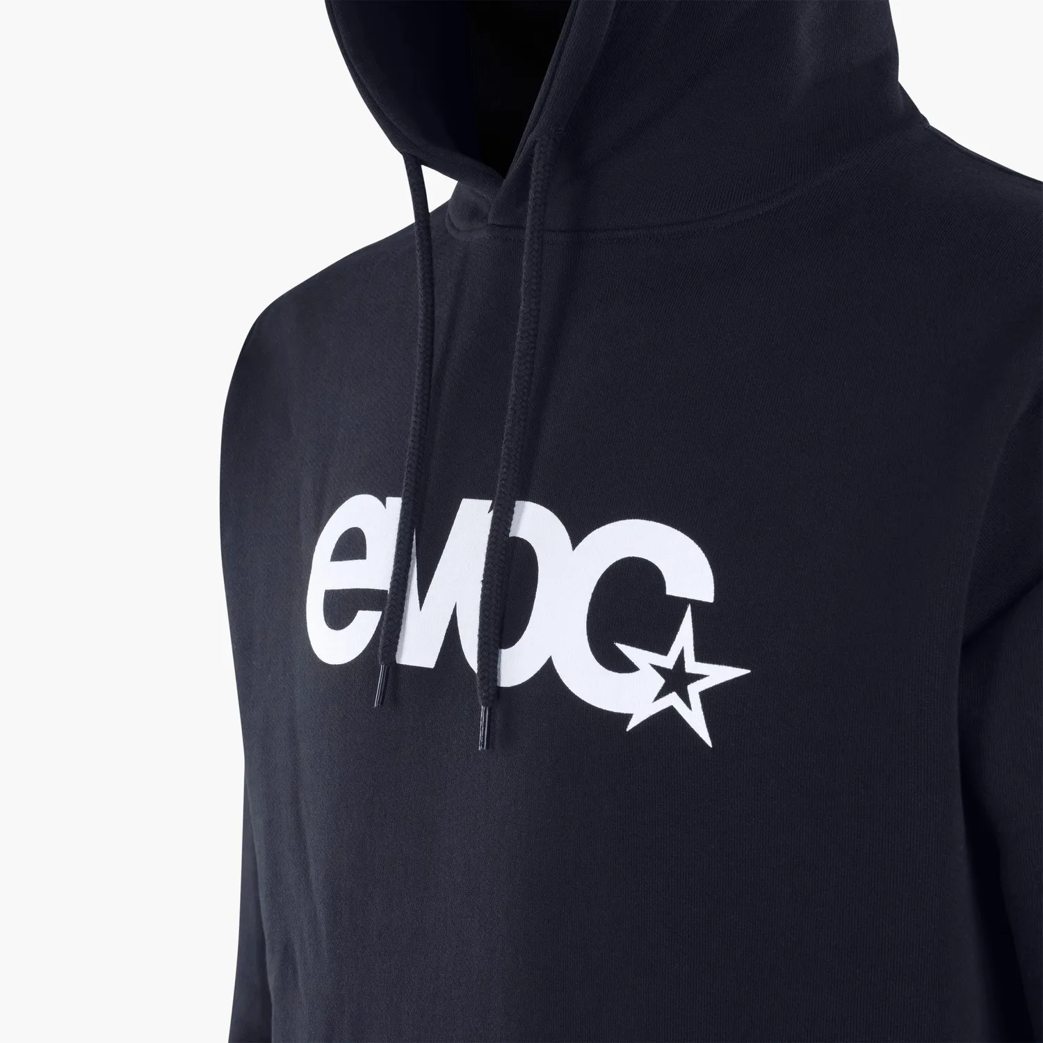 Evoc Hoody Logo hættetrøje sort økologisk bomuld