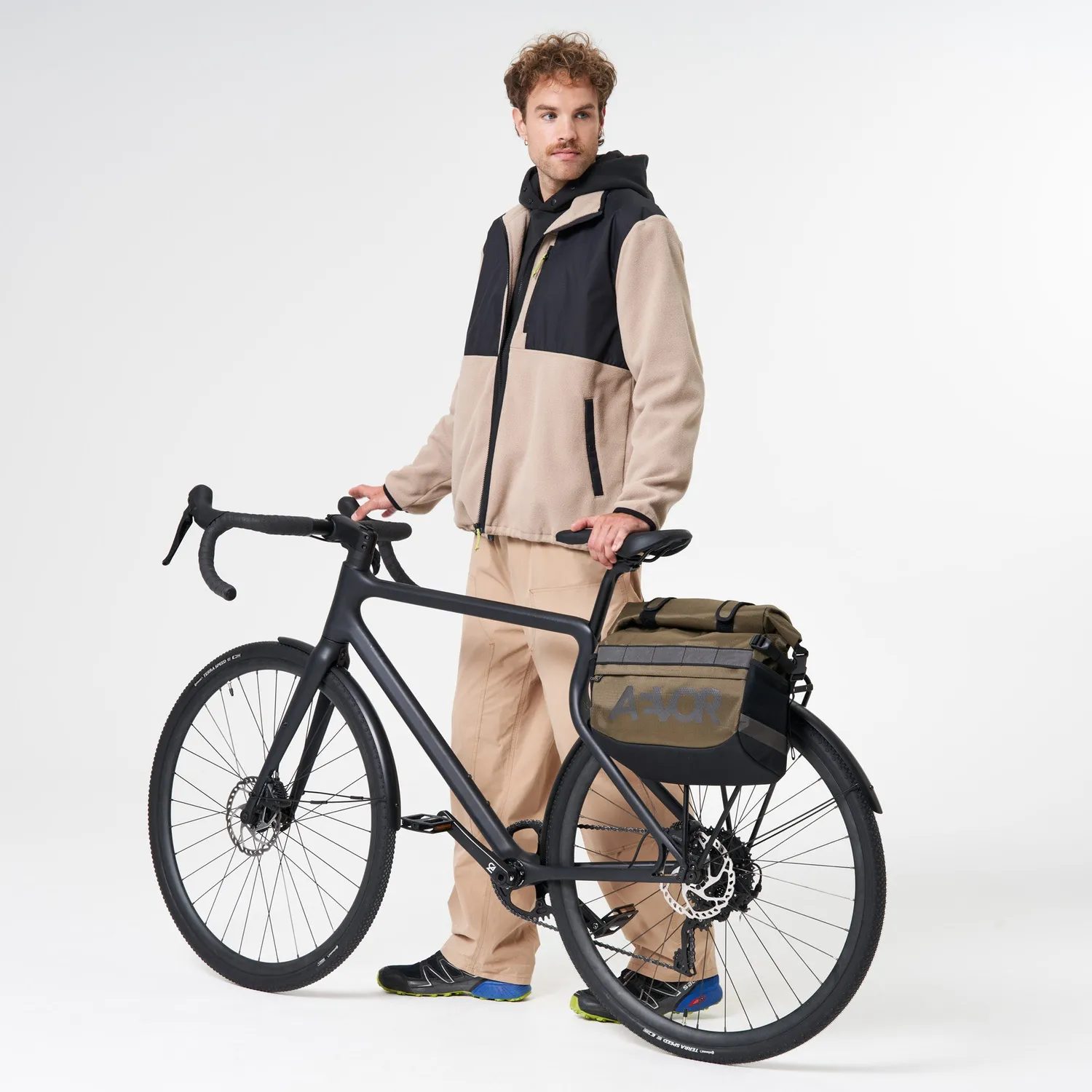 Aevor Triple Bike Bag Proof Olive Gold cykeltaske 3-i-1