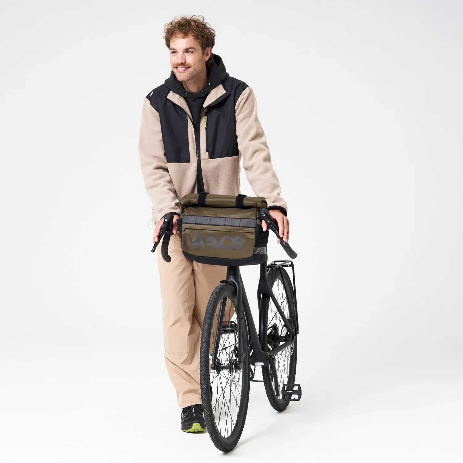 Aevor Triple Bike Bag Proof Olive Gold cykeltaske 3-i-1