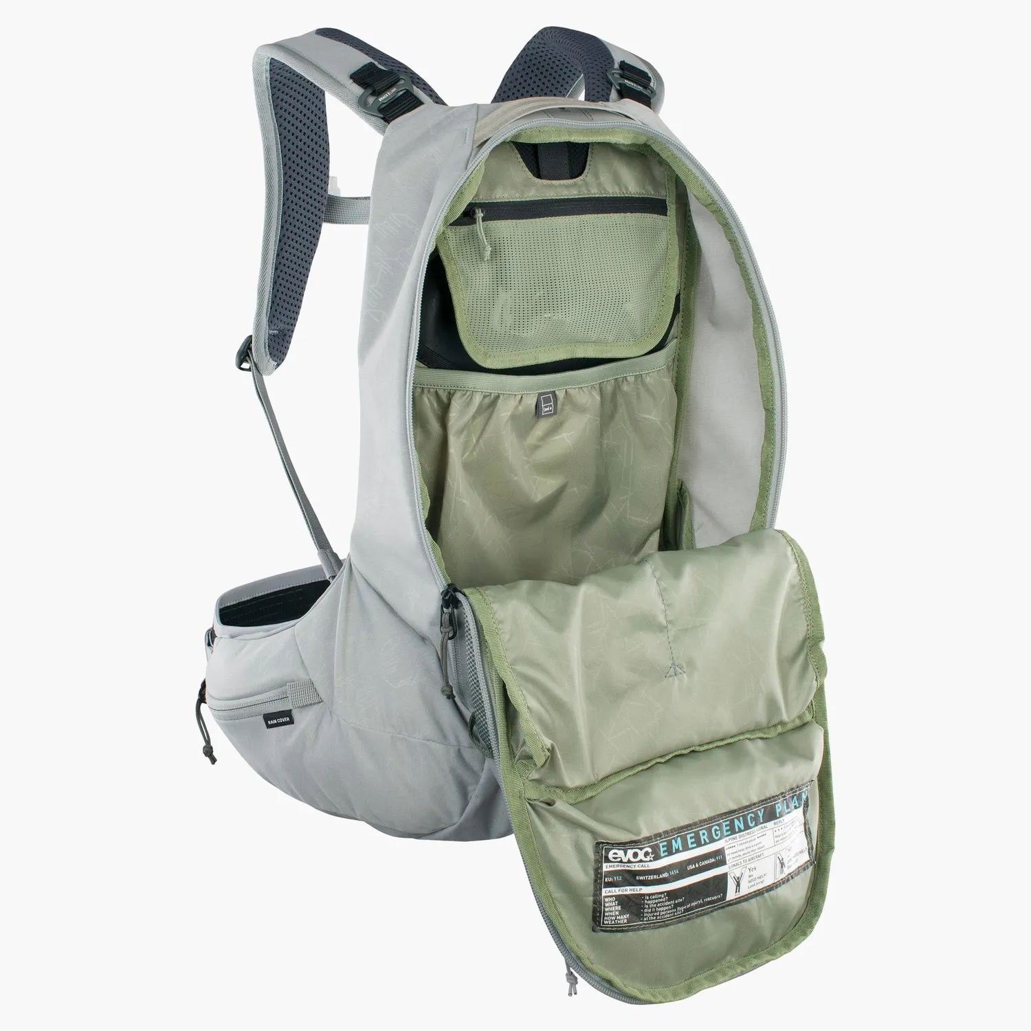 Evoc Trail Pro SF 12 rygsæk stone XS beskytter