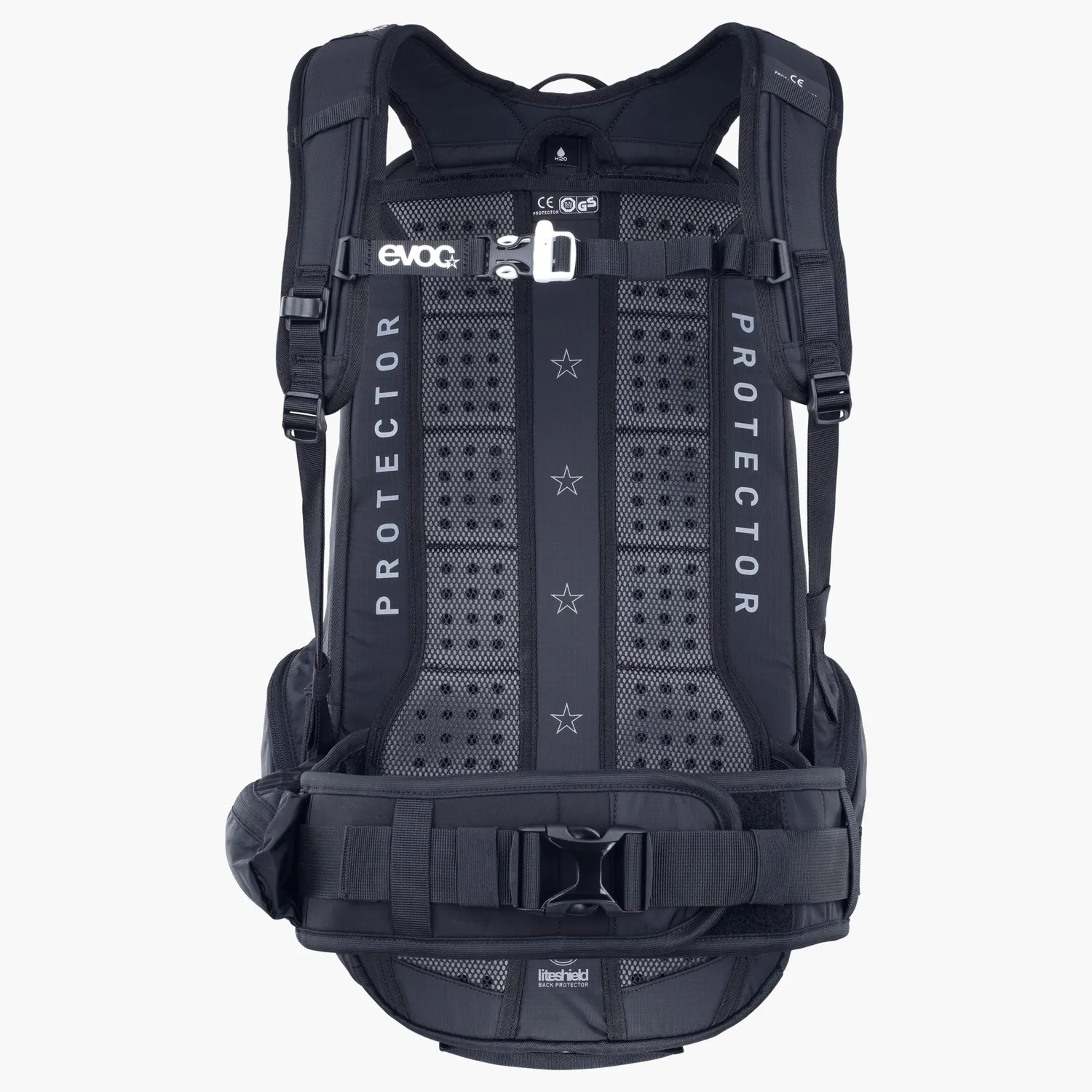 Evoc FR Tour 30 rygsæk sort 30 liter rygskjold
