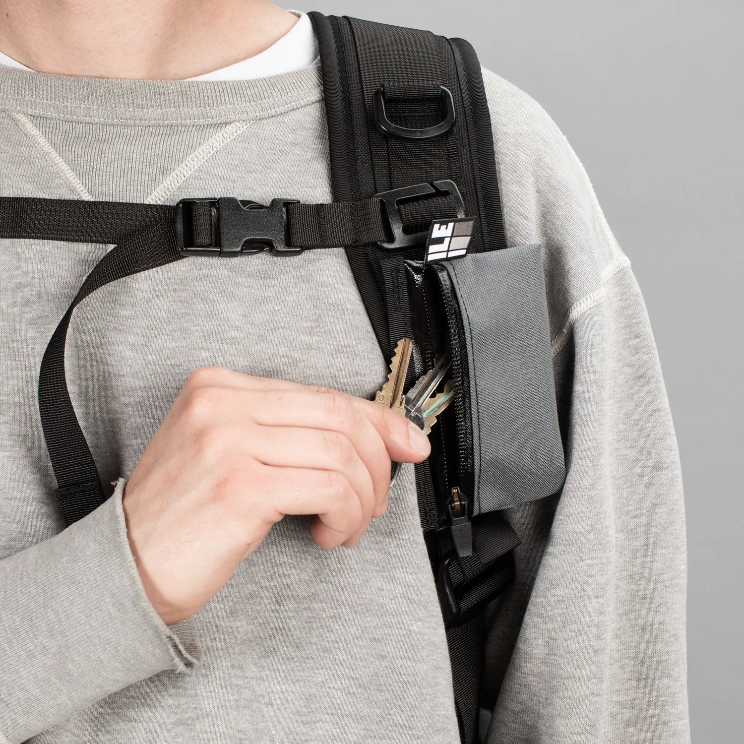 Inside Line Equipment Key Holster nøgleetui black cordura vandtæt