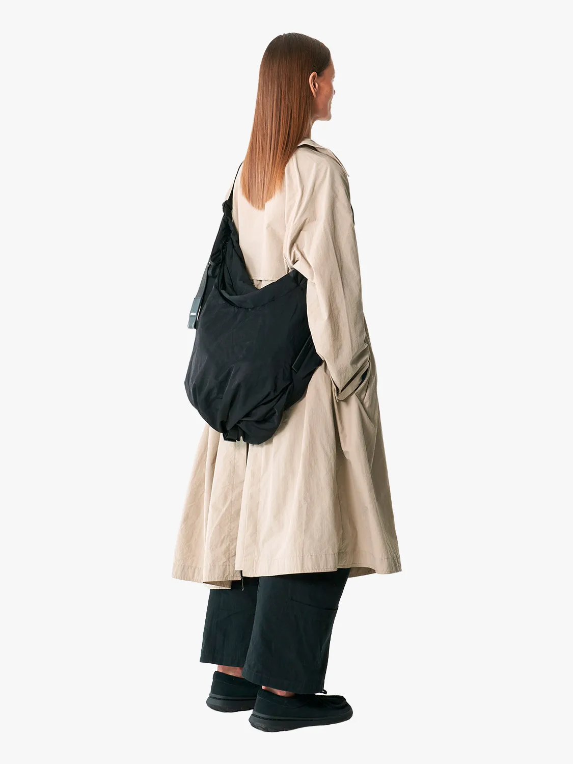 côte&ciel Hyco M Smooth Black skuldertaske sort 25L tote