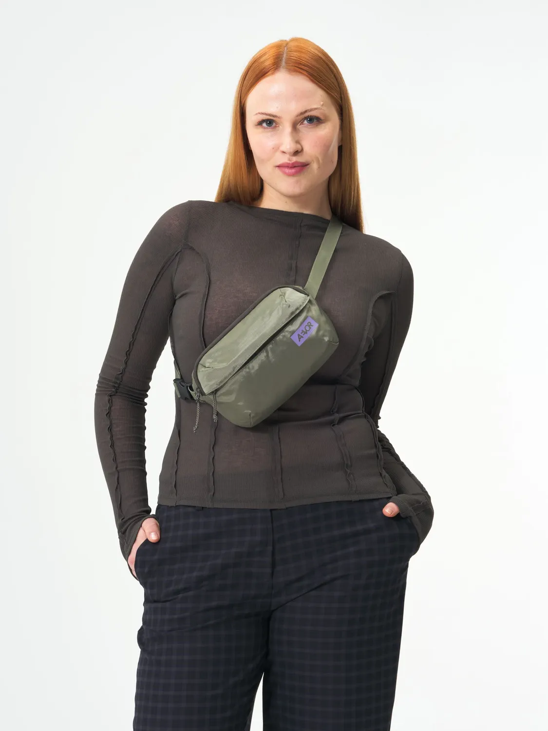 Aevor Hip Bag Ease bæltetaske Ripstop Violet Sage lilla