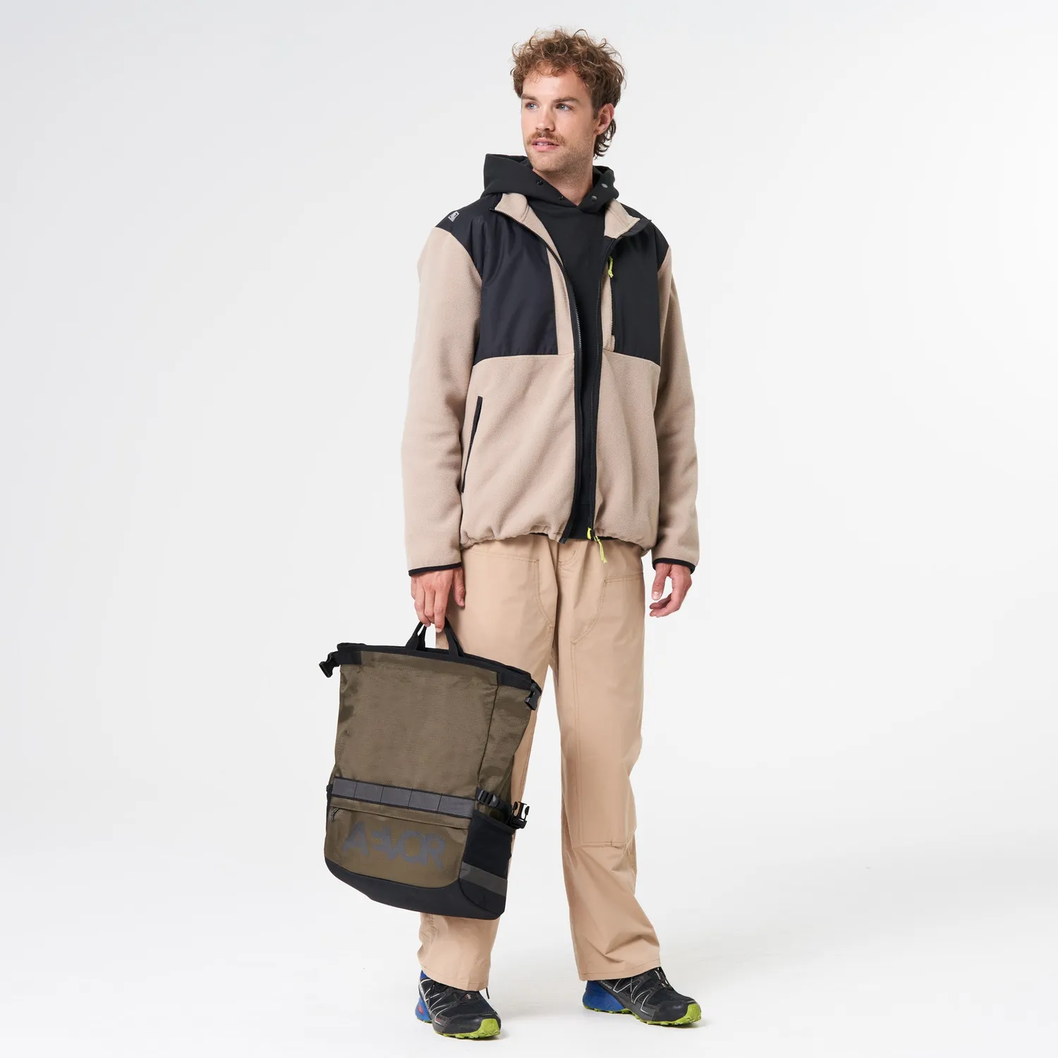 Aevor Triple Bike Bag Proof Olive Gold cykeltaske 3-i-1
