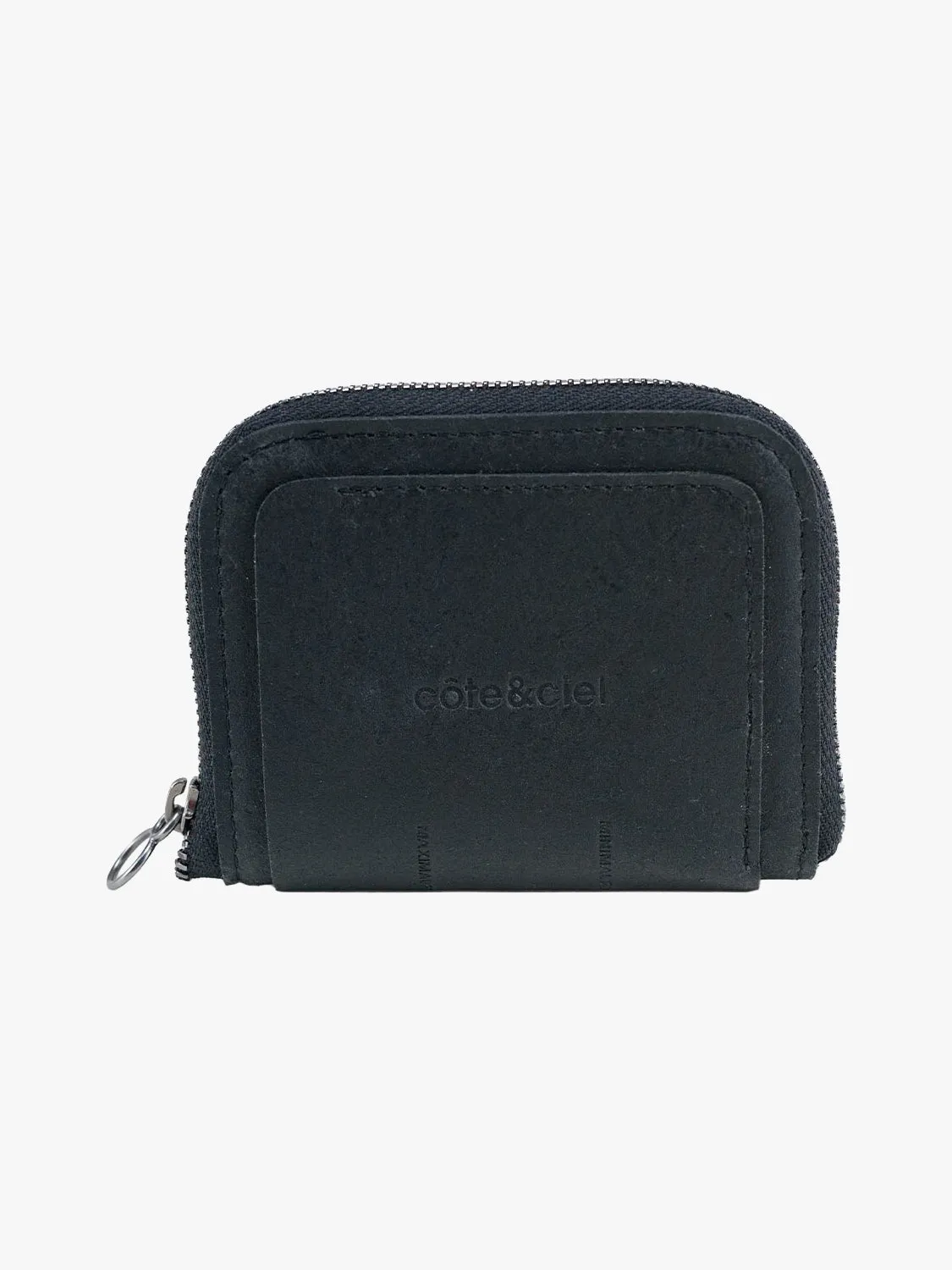 côte&ciel Zippered Wallet M pung sort passtørrelse