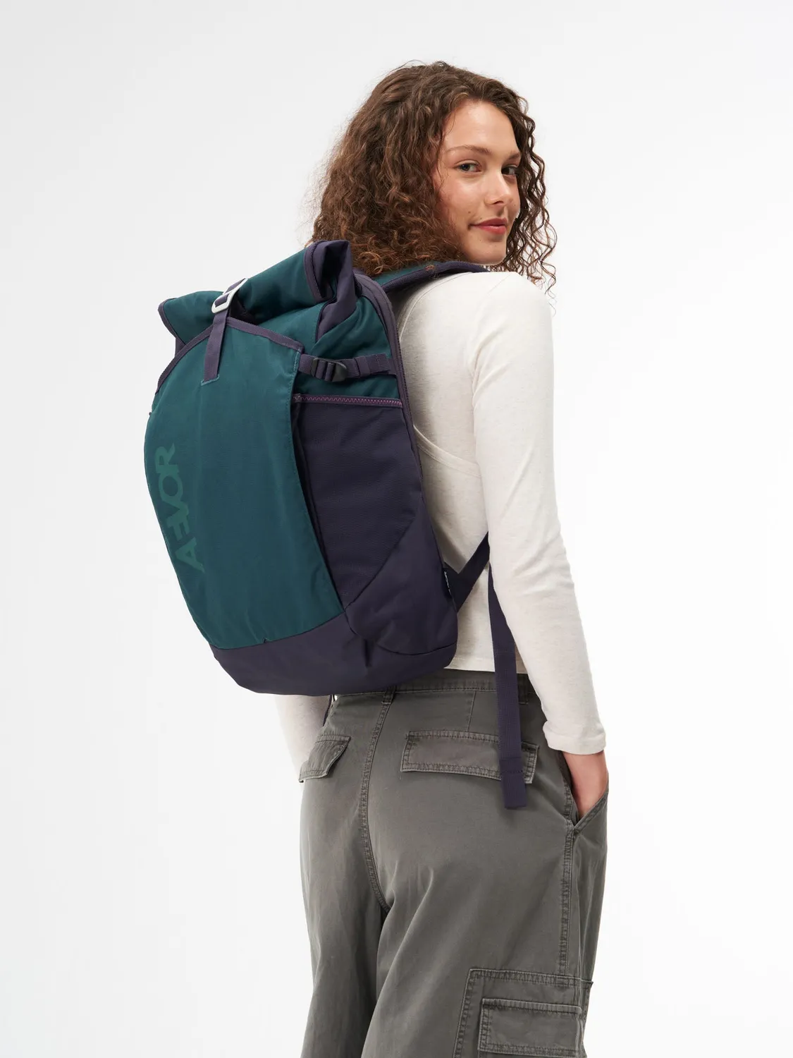 Aevor Roll Pack 2.0 rygsæk vintage teal 15"